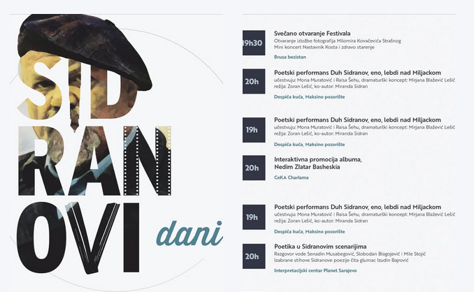 Festival 'Sidranovi dani' počinje 1. oktobra izložbom fotografija Milomira Kovačevića Strašnog