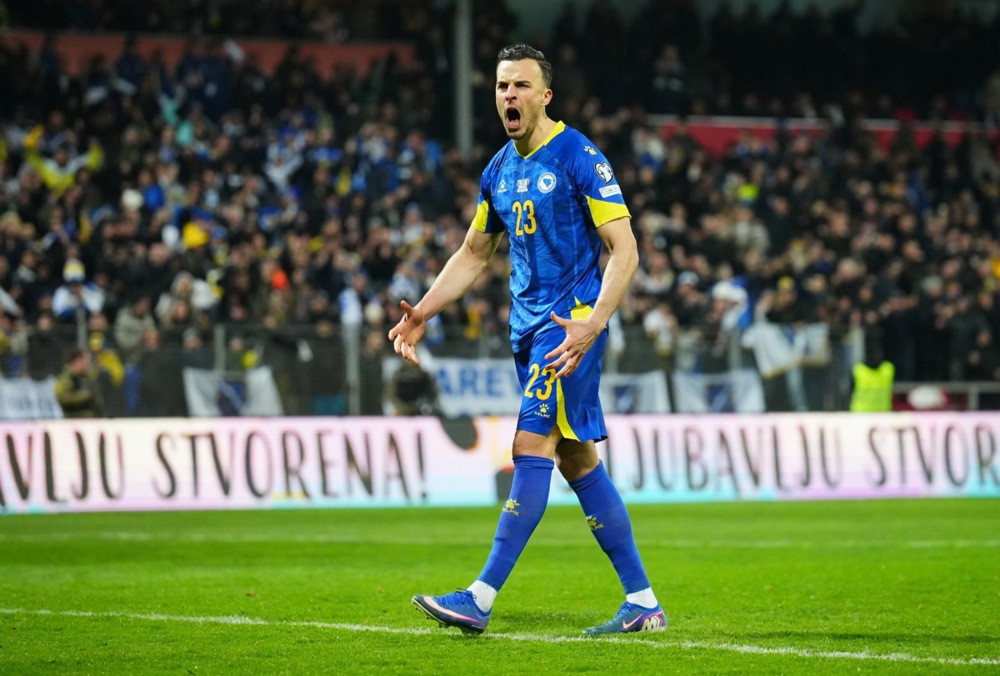 Haris Tabaković kandidat za najboljeg igrača finala baraža nakon ključnog gola protiv Italije