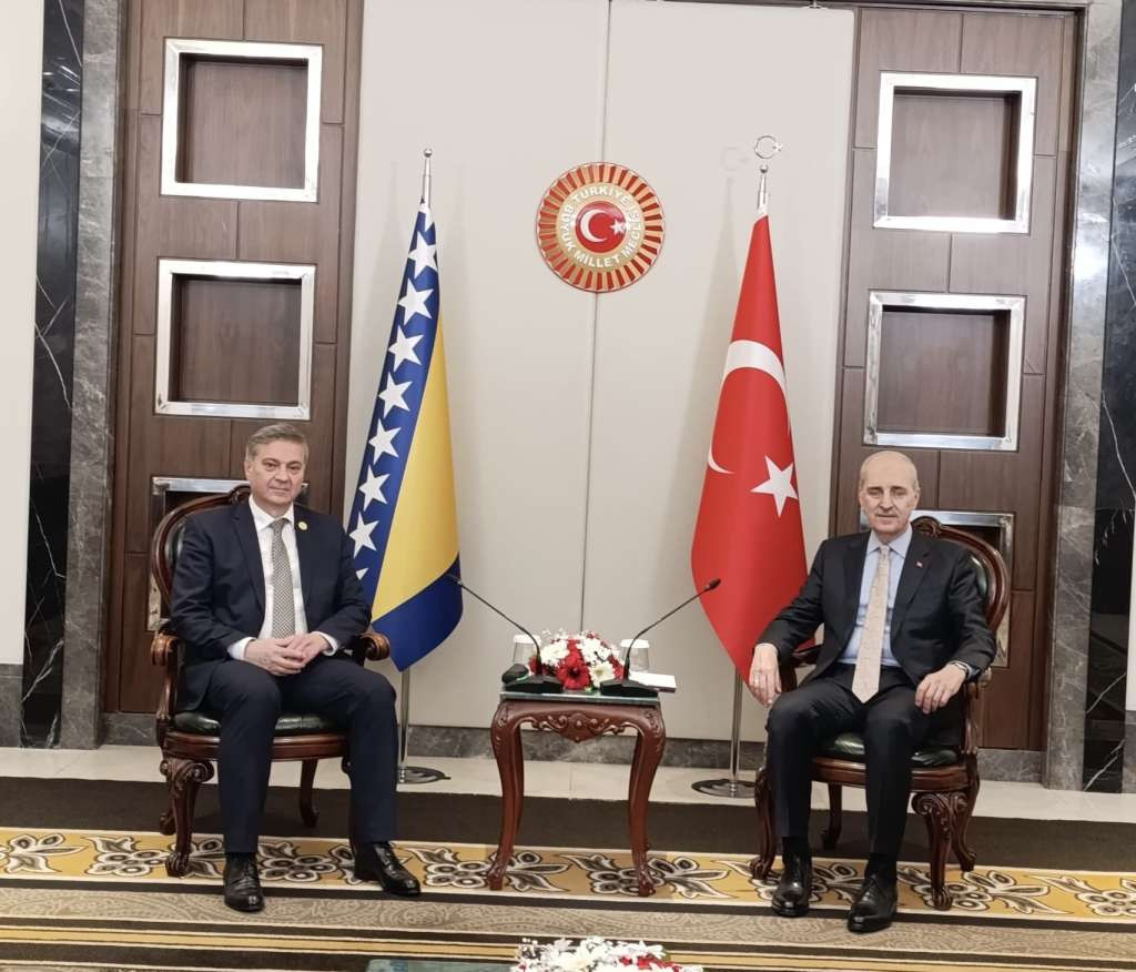 Zvizdić s predsjednikom skupštine Turske o daljnjem jačanju saradnje dviju zemalja