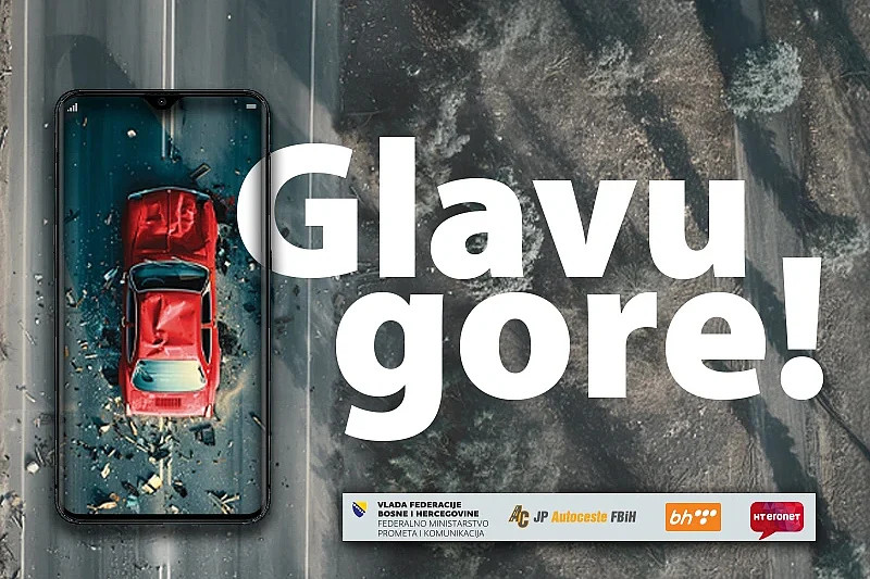 Jedan pogled na mobitel može biti koban - Počinje kampanja 'Glavu gore!'