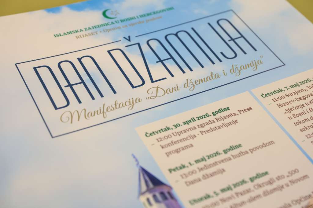 Niz vjerskih, kulturnih i edukativnih sadržaja u programu manifestacije 'Dani džemata i džamija'
