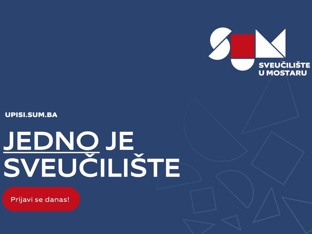 Otvorene prijave za jesenski upisni rok na Sveučilištu u Mostaru