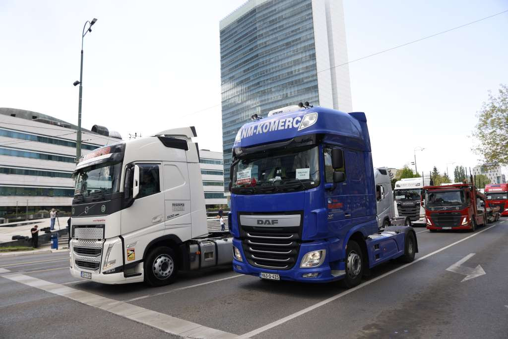 Protest bh. prevoznika danas u Sarajevu zbog ograničenja boravka vozača u Schengen zoni