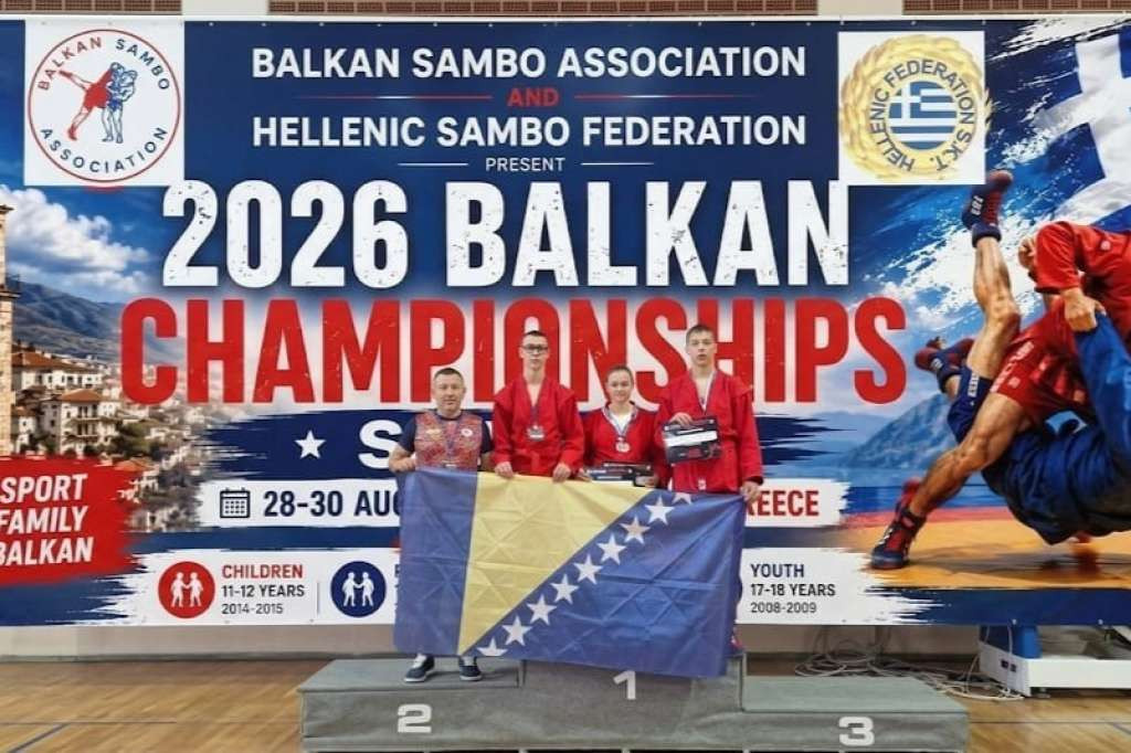 Sambo reprezentacija BiH ostvarila zapažen rezultat na Balkanskom prvenstvu u Grčkoj