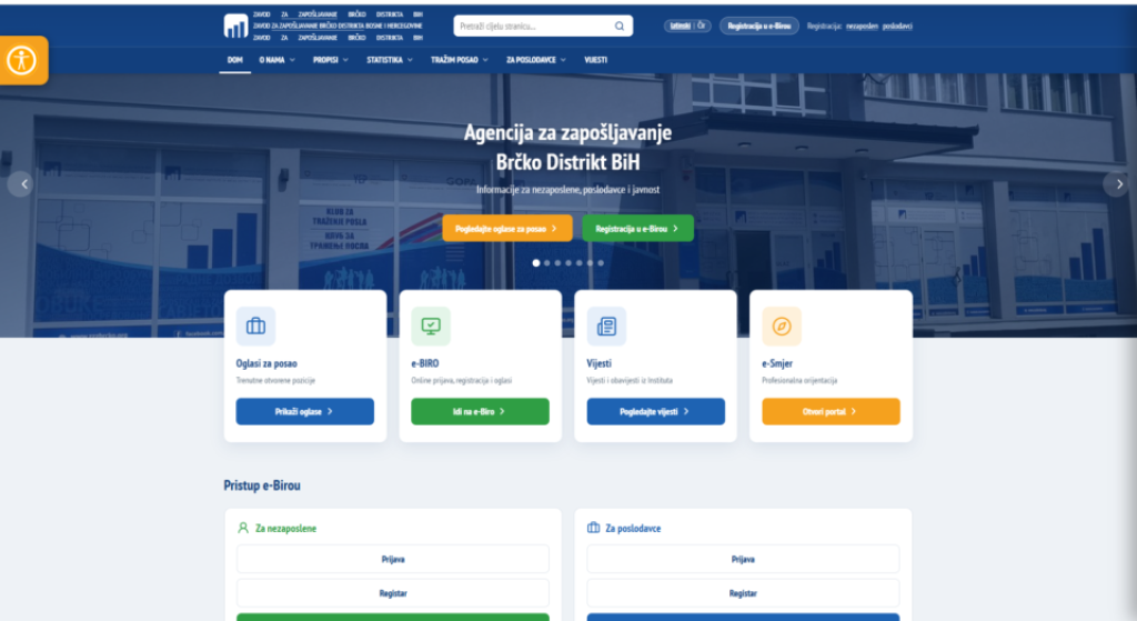 Zavod za zapošljavanje Brčko distrikta BiH predstavio novu web stranicu i alat e-usmjeravanje