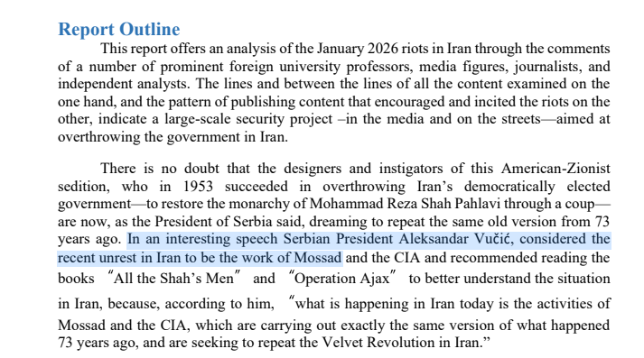 Iranska misija pri UN-u poslala izvještaj na adrese 193 zemlje - Na prvoj stranici citiran Aleksandar Vučić