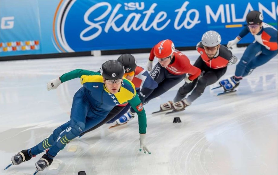 Zapažen nastup Omeragića na Evropskom seniorskom prvenstvu u brzom klizanju