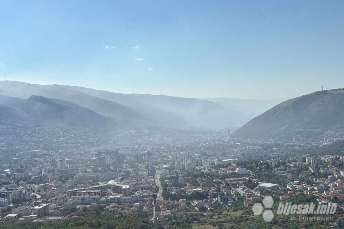 Proglašena tehničko-tehnološka nesreća: Mostar pod gustim dimom