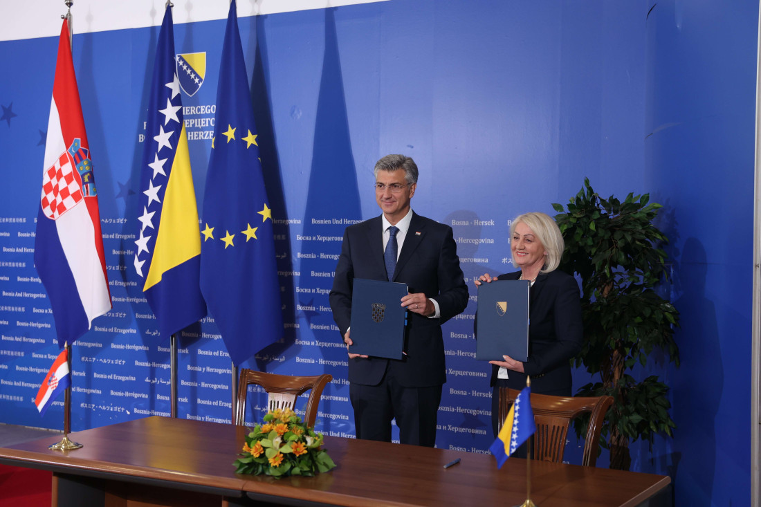 Krišto i Plenković potpisali sporazum o graničnim prijelazima