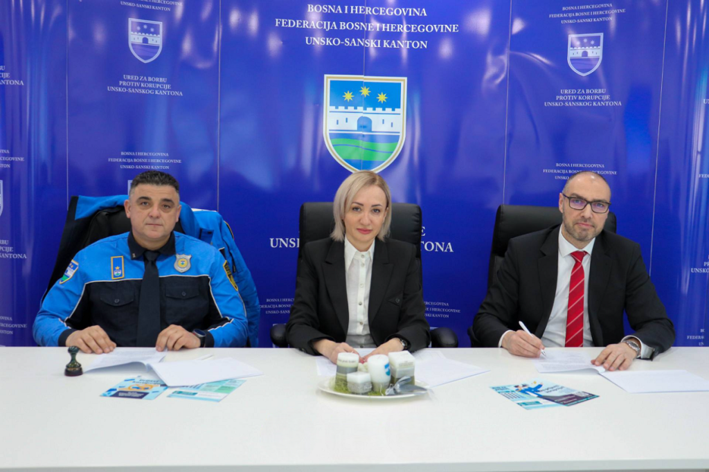 Potpisan sporazum o jačanju institucionalne borbe protiv korupcije u USK