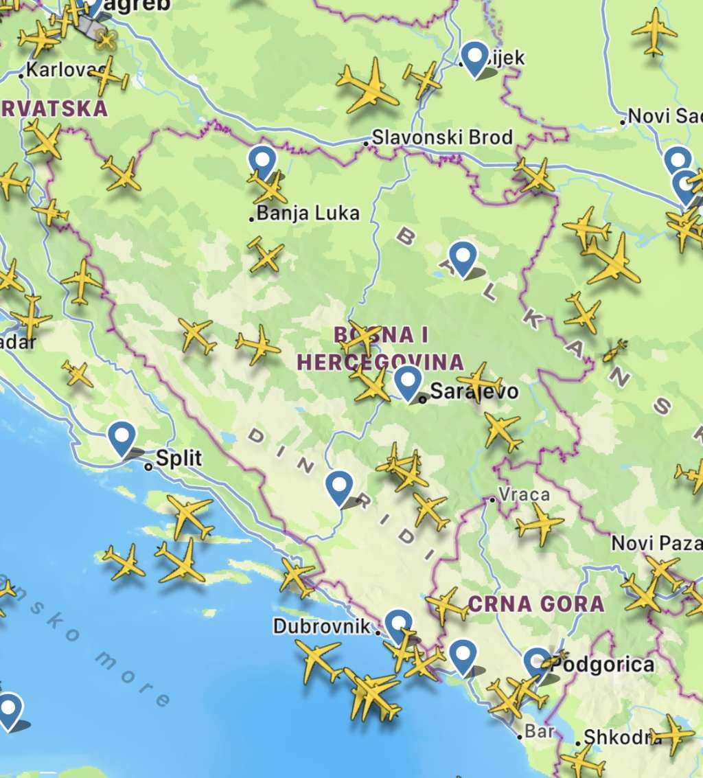 BHANSA: Trenutačna situacija u zračnom prostoru BiH stabilna