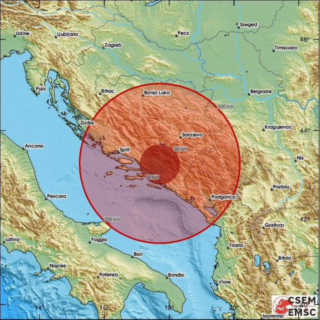 Potres jačine 3,2 po Richteru pogodio Hercegovinu