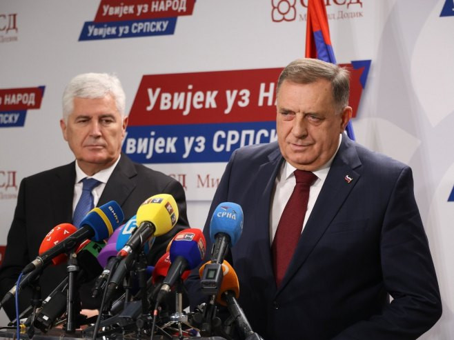 Dodik i Čović nakon sastanka: Bez SNSD-a i HDZ-a nema vlasti, Dodik poručio da s nekima neće razgovarati