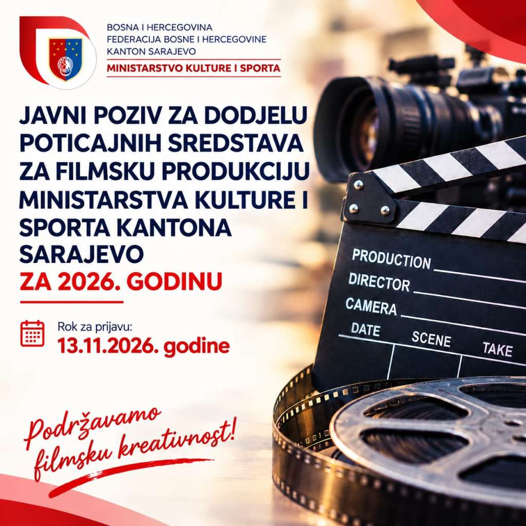Sarajevo je grad filma, milion KM za filmsku produkciju
