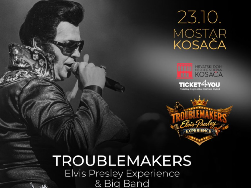 Troublemakers u Mostaru uz Big Band donose glazbu Elvisa Presleya