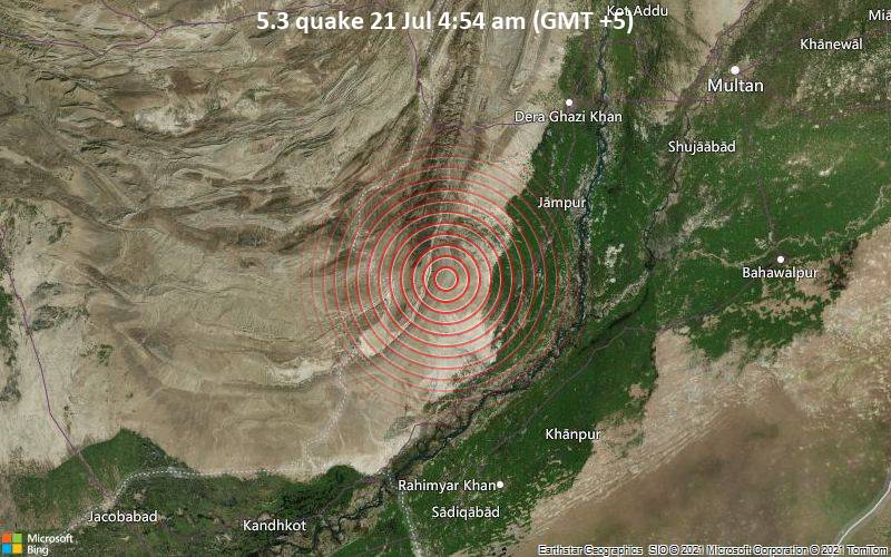 Zemljotres jačine 5,2 stepena pogodio Pakistan