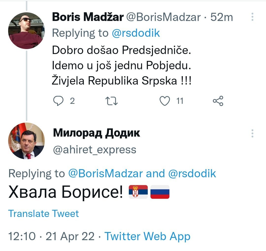 Kako je zvanični nalog Milorada Dodika pomutio Twitter zajednicu u BiH