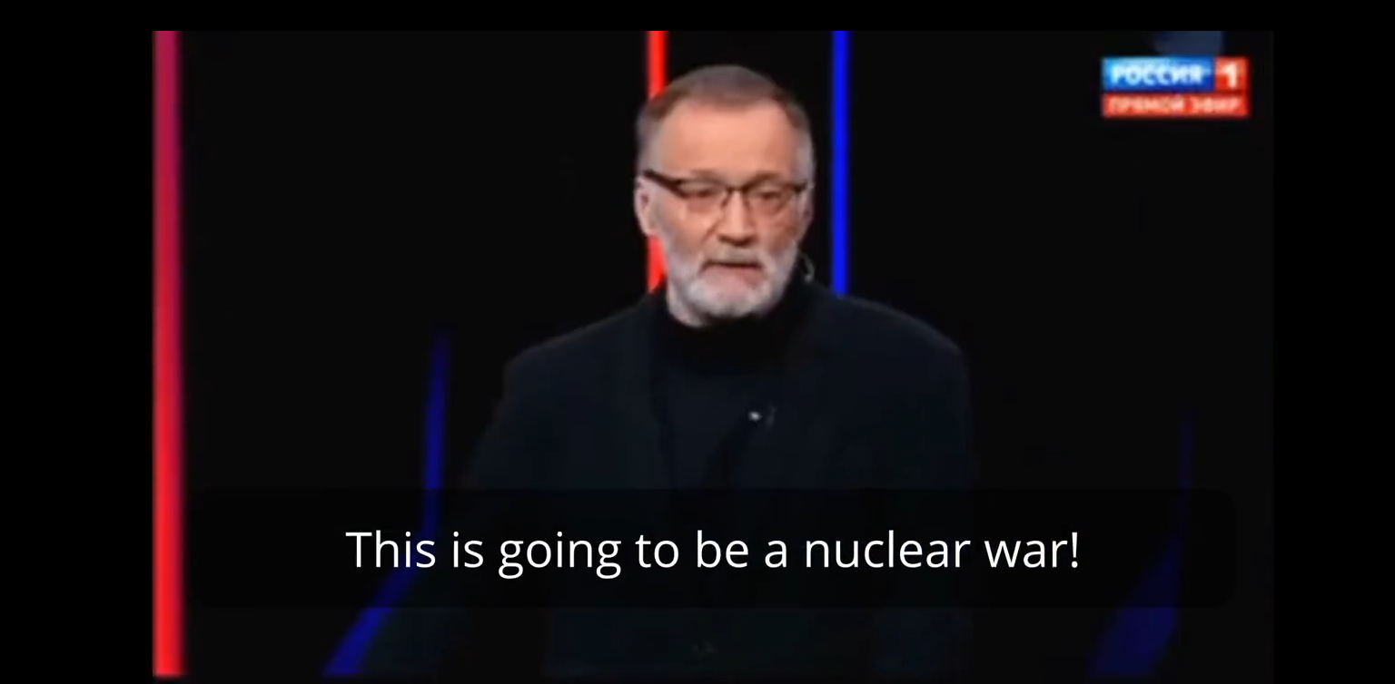 Gosti na ruskoj državnoj televiziji otvoreno prijetili nuklearnim ratom