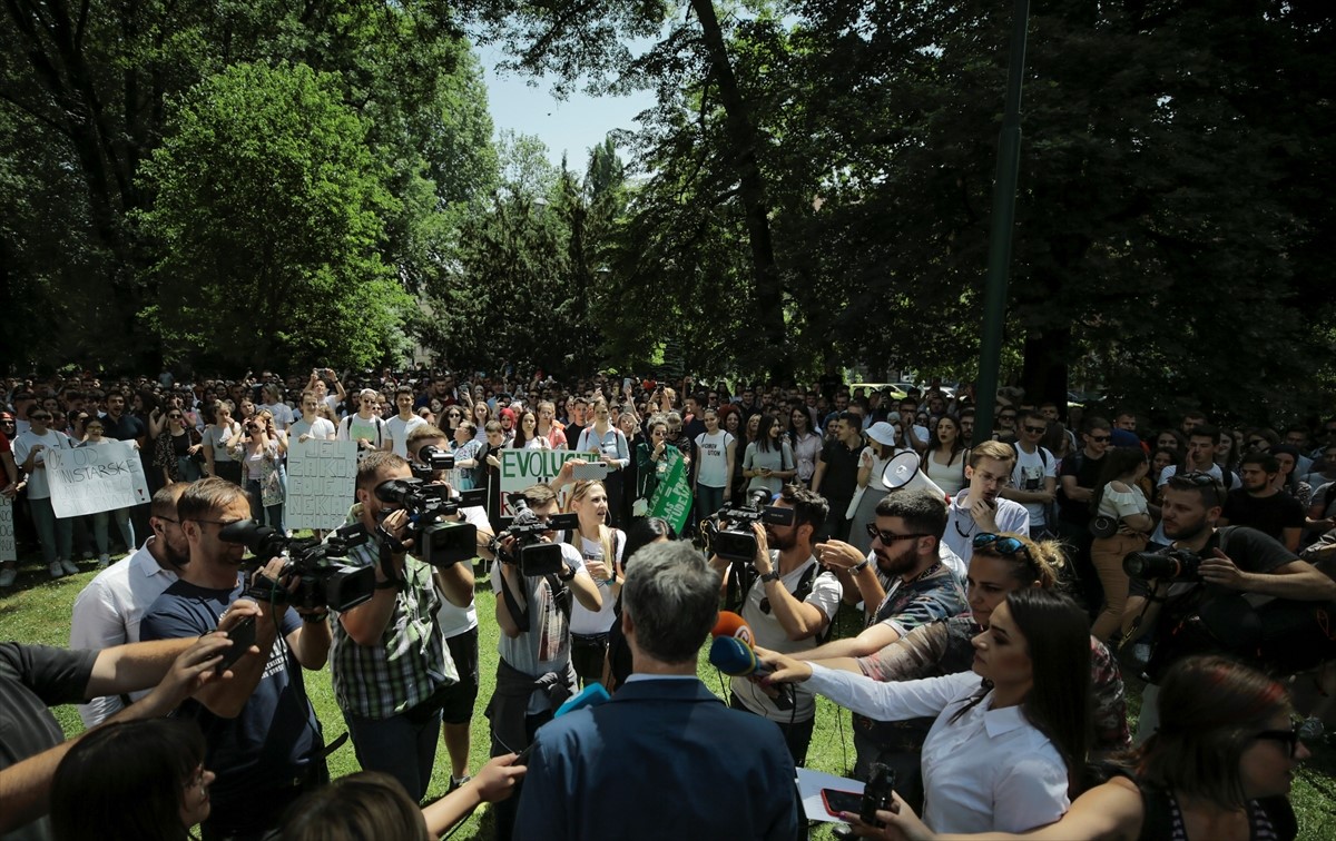 Održan protest studenata Univerziteta u Sarajevu