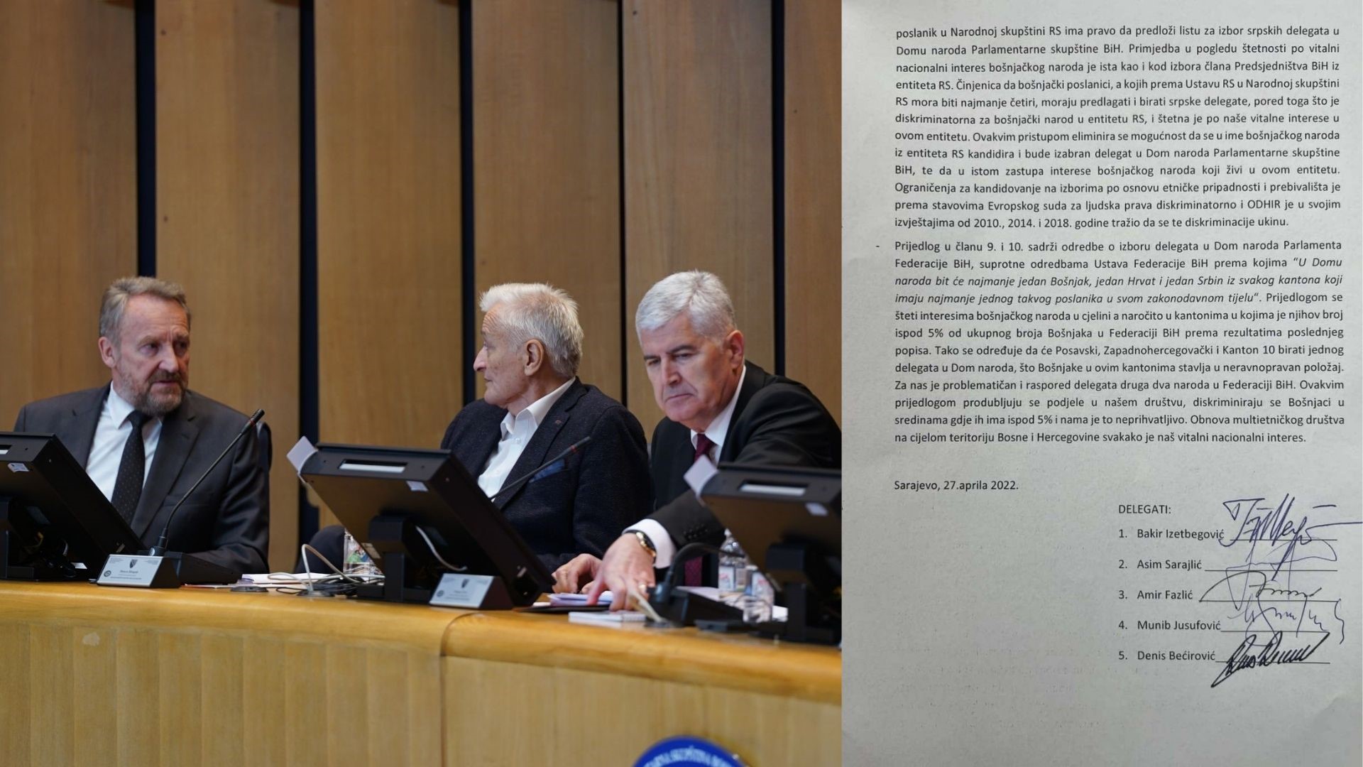 Klub Bošnjaka uložio vitalni nacionalni interes na HDZ-ove izmjene zakona