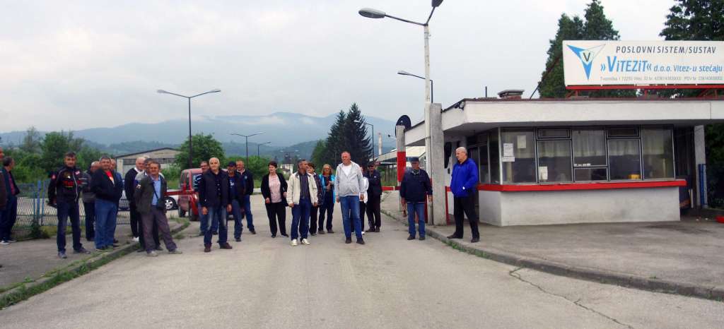 Radnici 'Vitezita' prosvjedovali zbog neuvezanog radnog staža