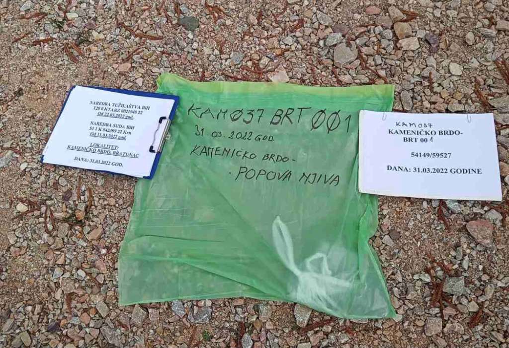 Na Kameničkom brdu ekshumirani posmrtni ostaci najmanje jedne žrtve proteklog rata