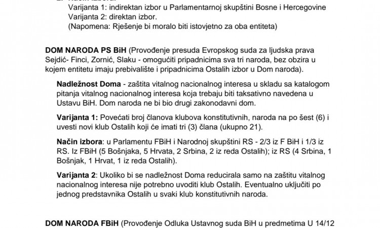 Izetbegović predsjednicima svih parlamentarnih stranaka poslao prijedlog SDA