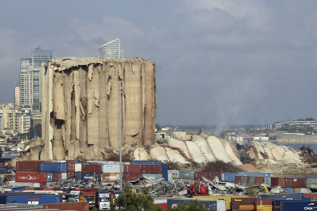 Urušio se sjeverni dio silosa oštećenog u eksploziji prije dvije godine