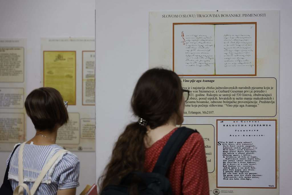 Otvorena izložba 'Slovom o slovu: Tragovima bosanske pismenosti'