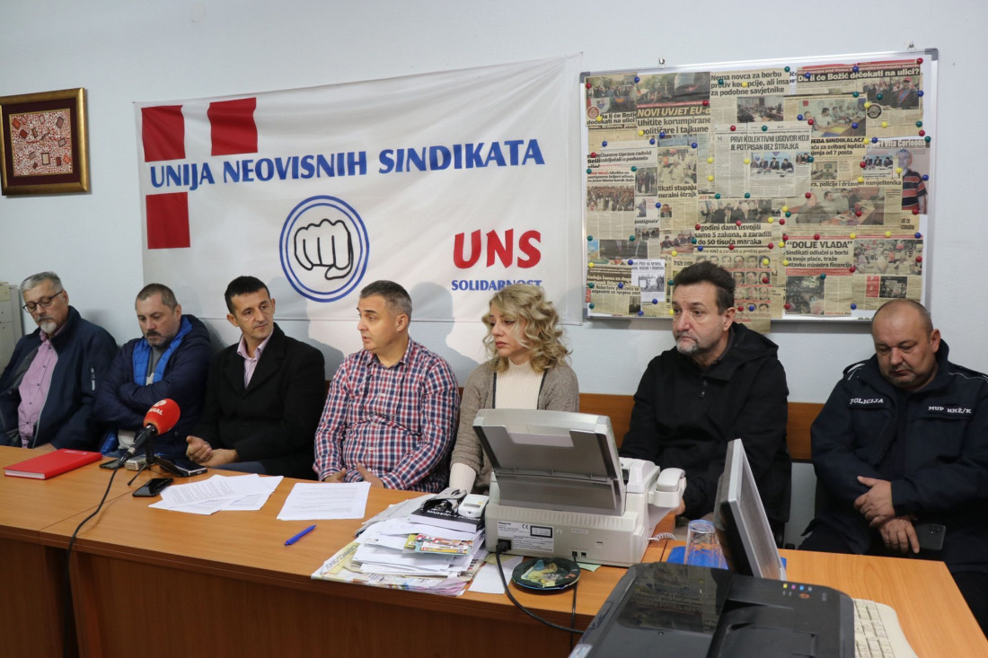 Štrajk upozorenja sindikata korisnika proračuna HNK