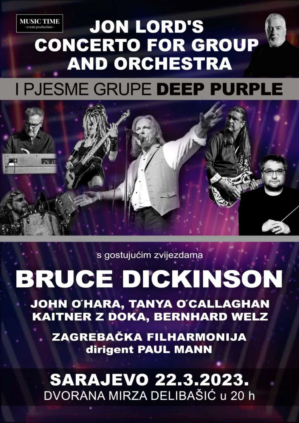 U Sarajevu  22. marta koncert Brucea Dickinsona sa Zagrebačkom filharmonijom