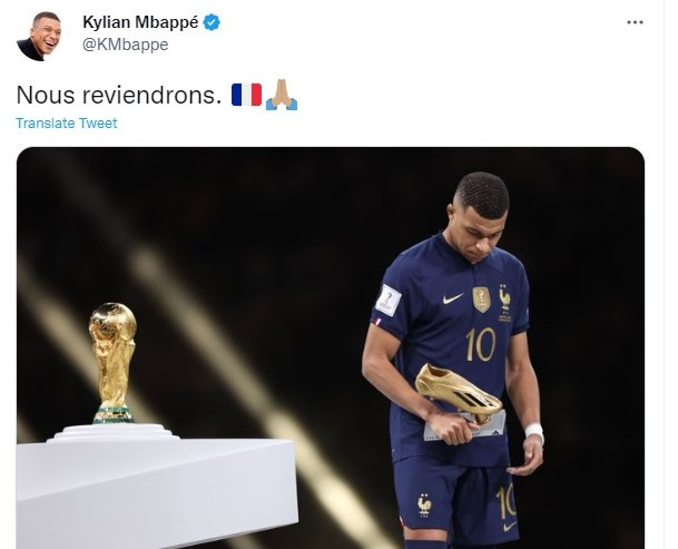 Mbappe: Vratićemo se