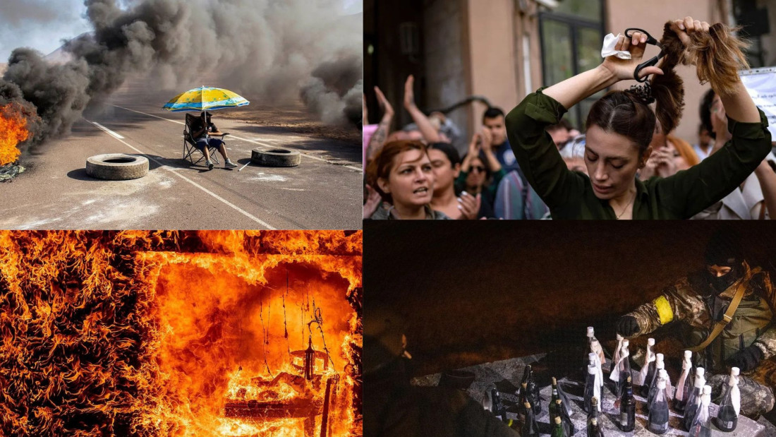 Požari i šah sa Moltovljevim koktelima: Najupečatljivije fotografije 2022.