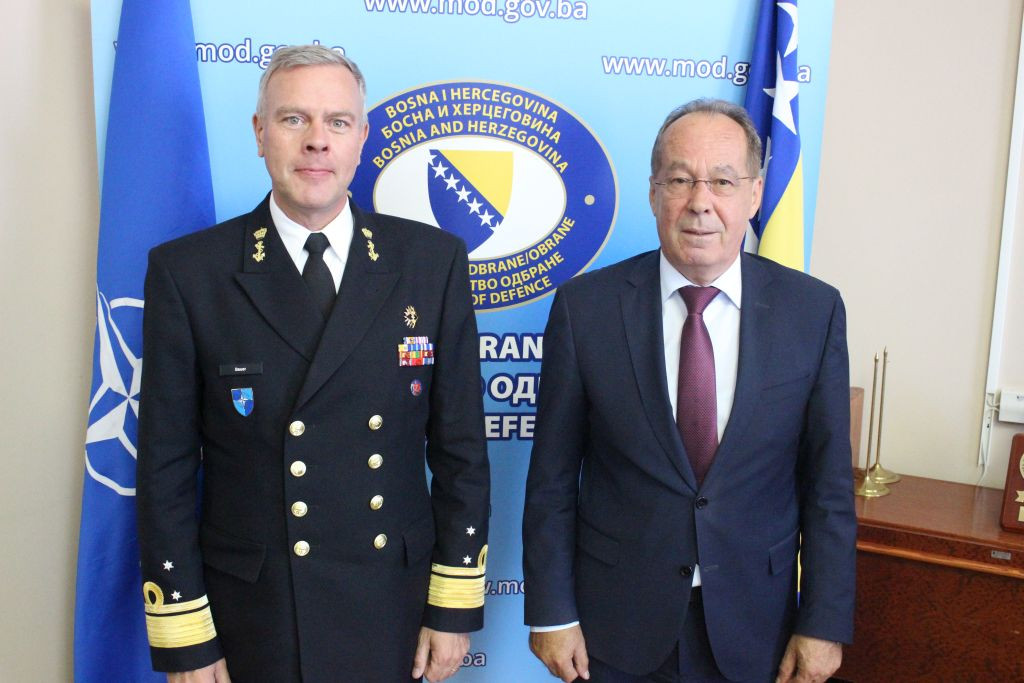 Podžić razgovarao sa šefom Vojnog komiteta NATO-a Bauerom