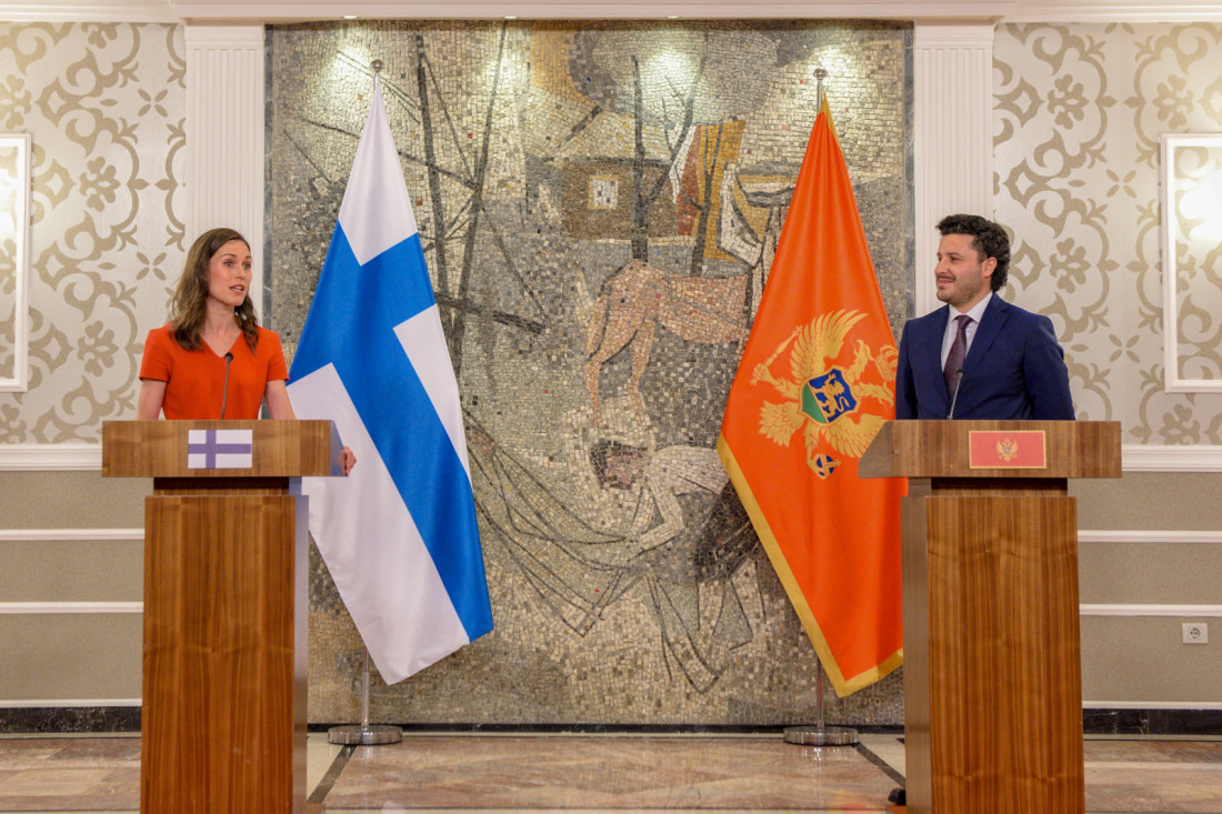 Finska premijerka u Podgorici: Podržaćemo zatvaranje pregovaračkih poglavlja Crne Gore, kada se kriterijumi ispune