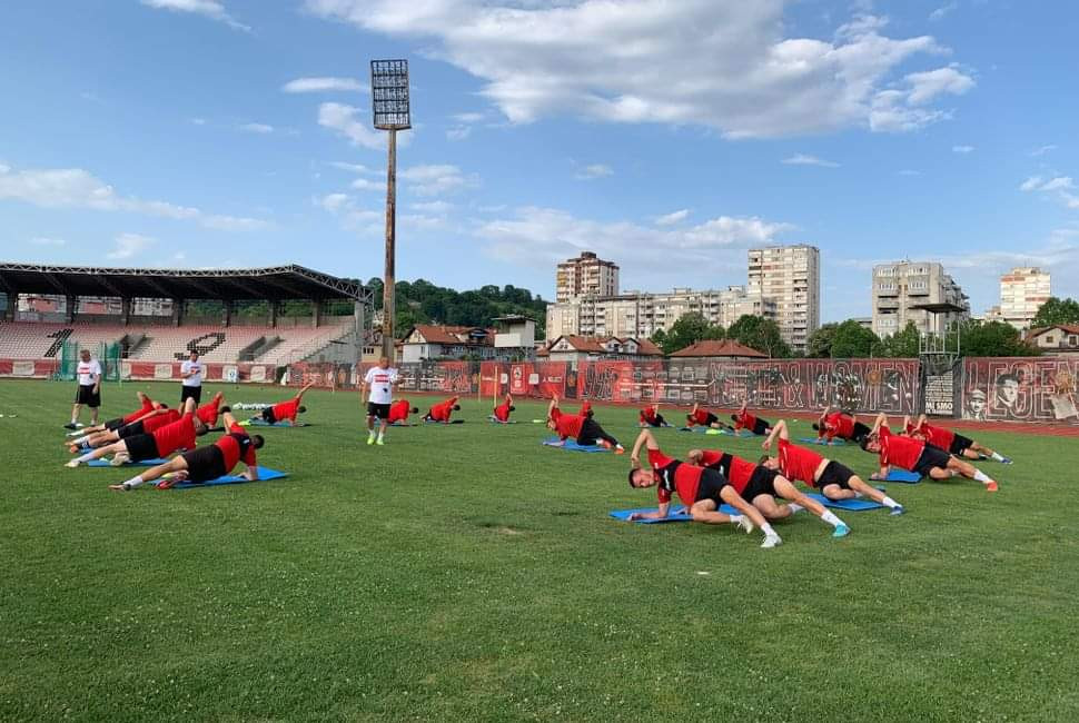 Fudbaleri Slobode vrijedno treniraju na Tušnju