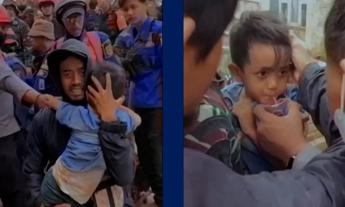 Petogodišnji dječak nakon dva dana izvučen iz ruševina potresa u Indoneziji