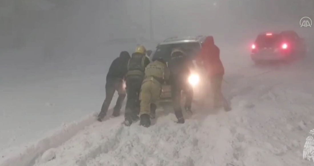 Snježna mećava u Rusiji