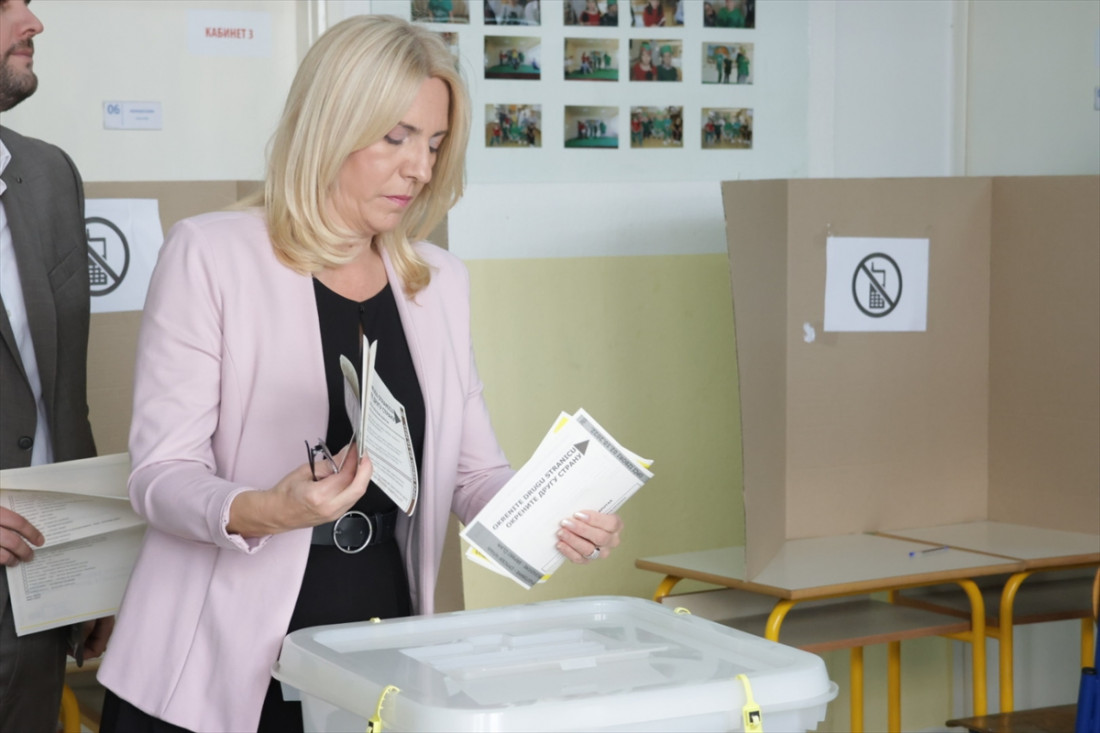 Predsjednica bh. entiteta RS Željka Cvijanović glasala u Banjaluci