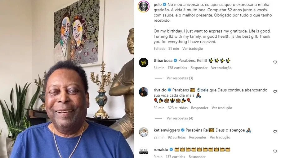 Legendarni Pelé proslavio 82. rođendan