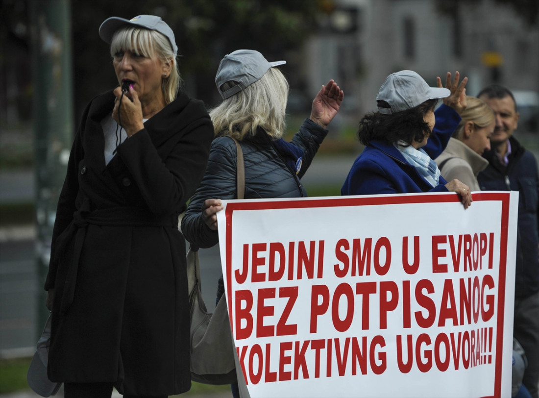 Državni službenici BiH protestovali sedmi put: Živimo na rubu egzistencije