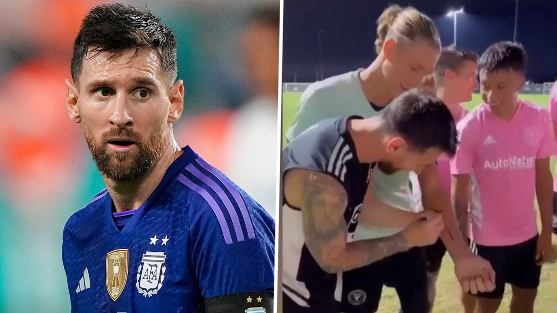 Golman Intera iz Miamija istetovirao na ruci Messijev autogram