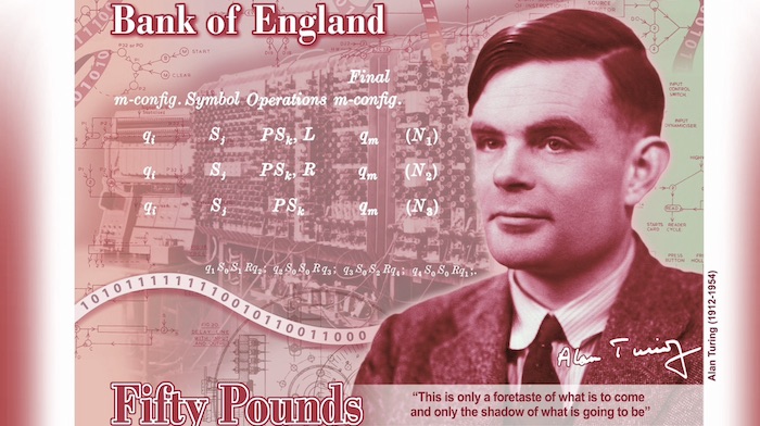 Matematičar Alan Turing na novoj britanskoj novčanici od 50 funti
