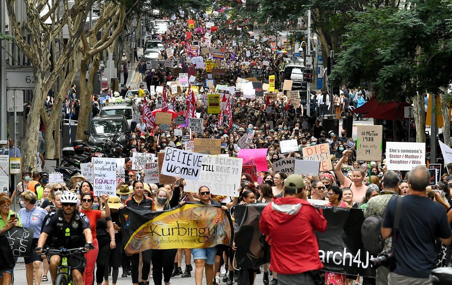 Žene diljem Australije prosvjeduju protiv seksualnog nasilja i neravnopravnosti