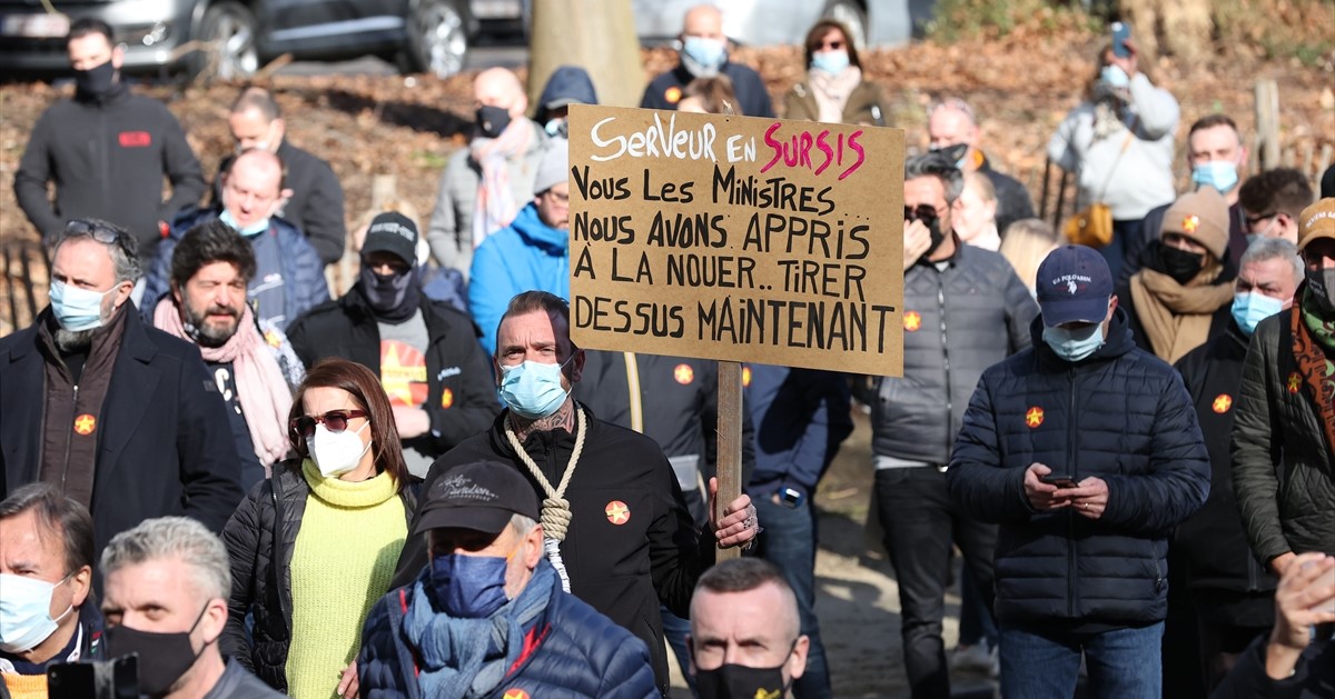 U Belgiji protest građana pogođenih mjerama zbog koronavirusa