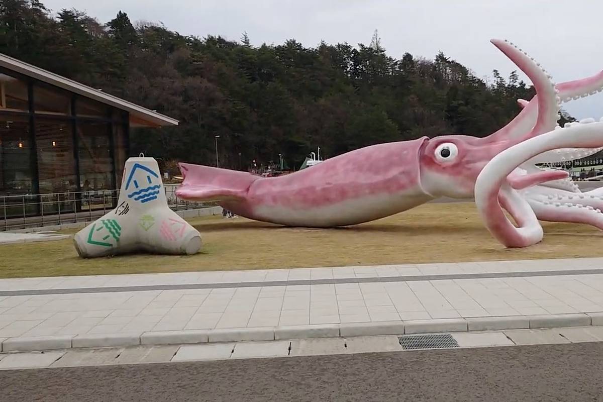 Japanski grad izgradio skulpturu lignje novcima za koronu