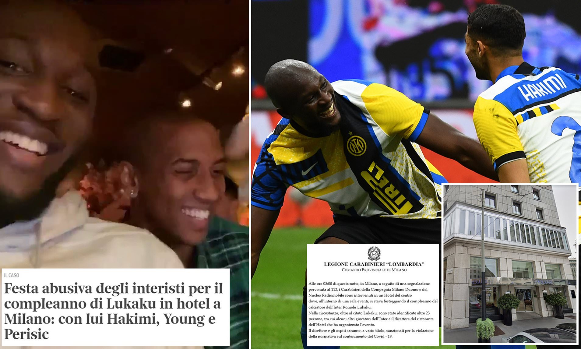 Talijanska policija prekinula Lukakuovu rođendansku proslavu