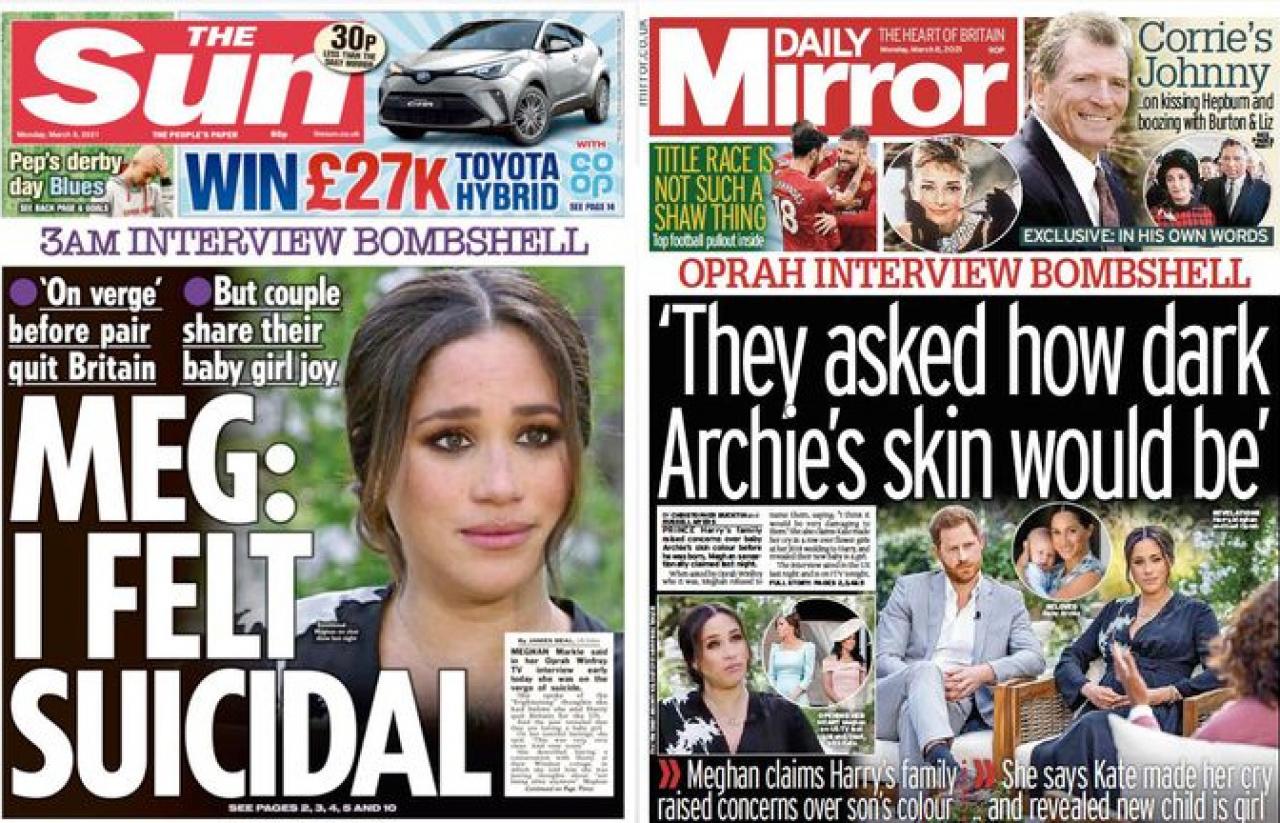 Britanski mediji: Intervju Harryja i Meghan odjeknuo je kao bomba