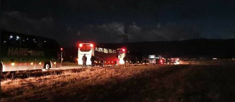 Migranti proveli noć u autobusima