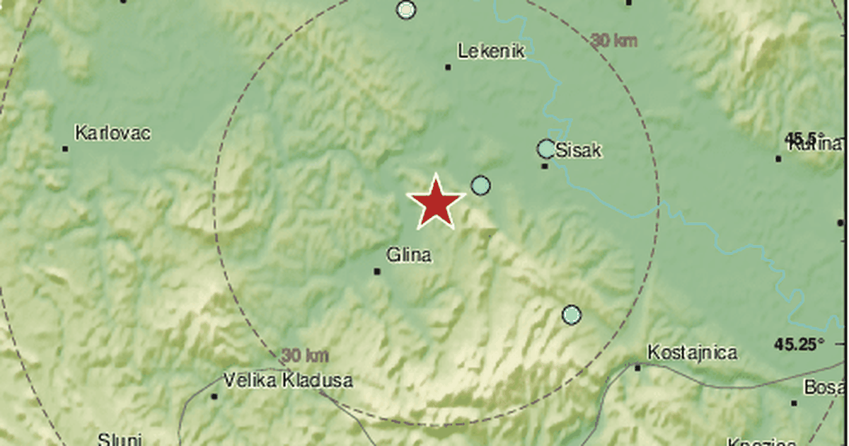 Potres s epicentrom kod Siska osjetio se u Zagrebu